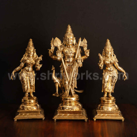 Murugar Valli Deivanai Panchaloha Idol